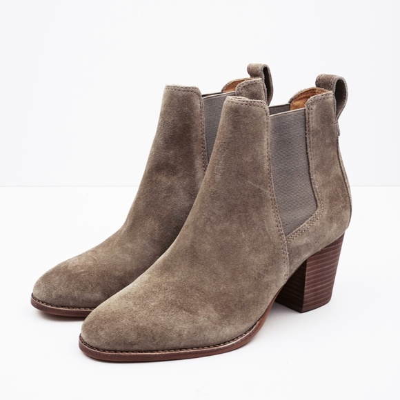 New MADEWELL The Regan Boot in Suede - Wet Pebble - Picture 4 of 6